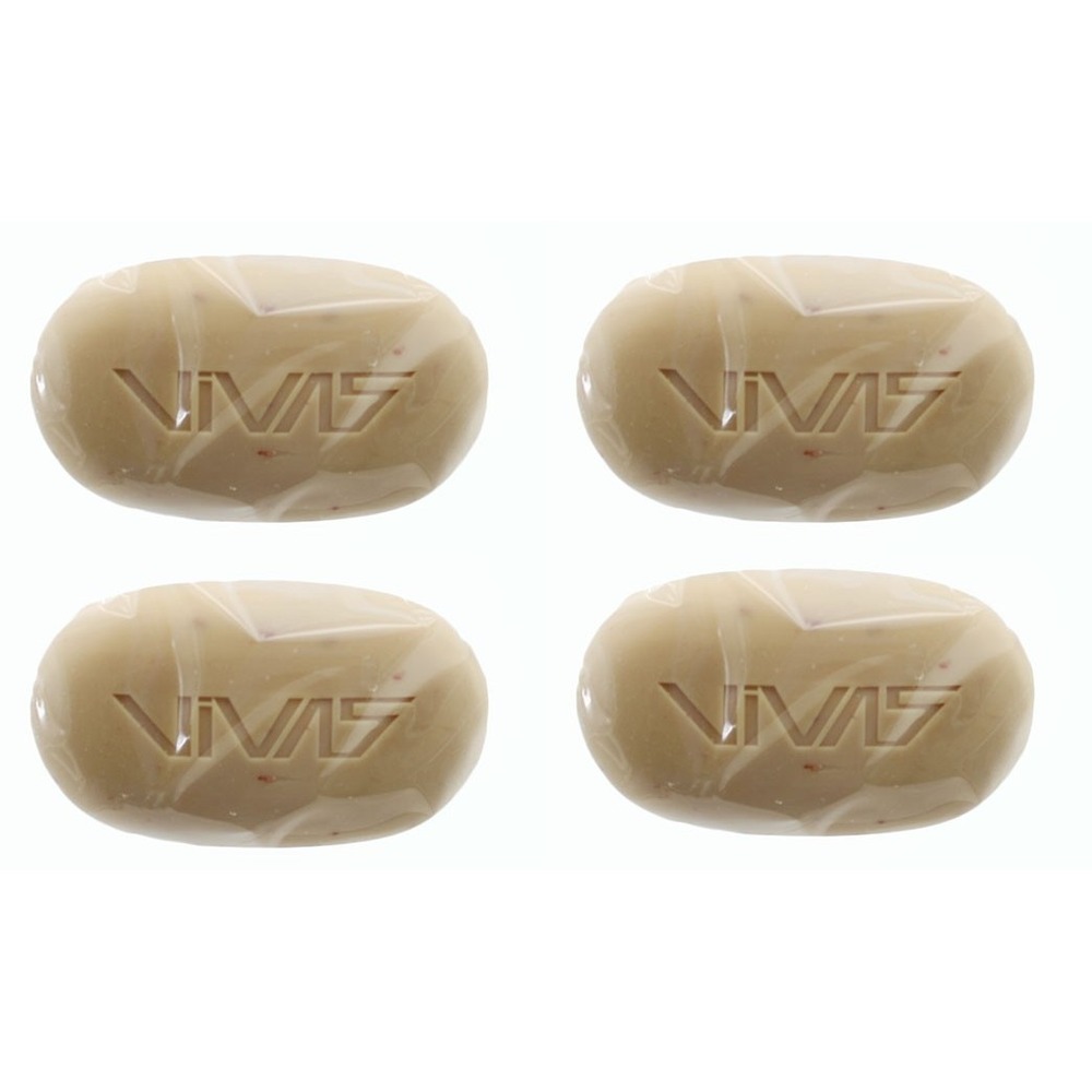 Bar Soap Vivas by Ampro Toasted Coconut Body Bar 4.25 oz 4 Pack